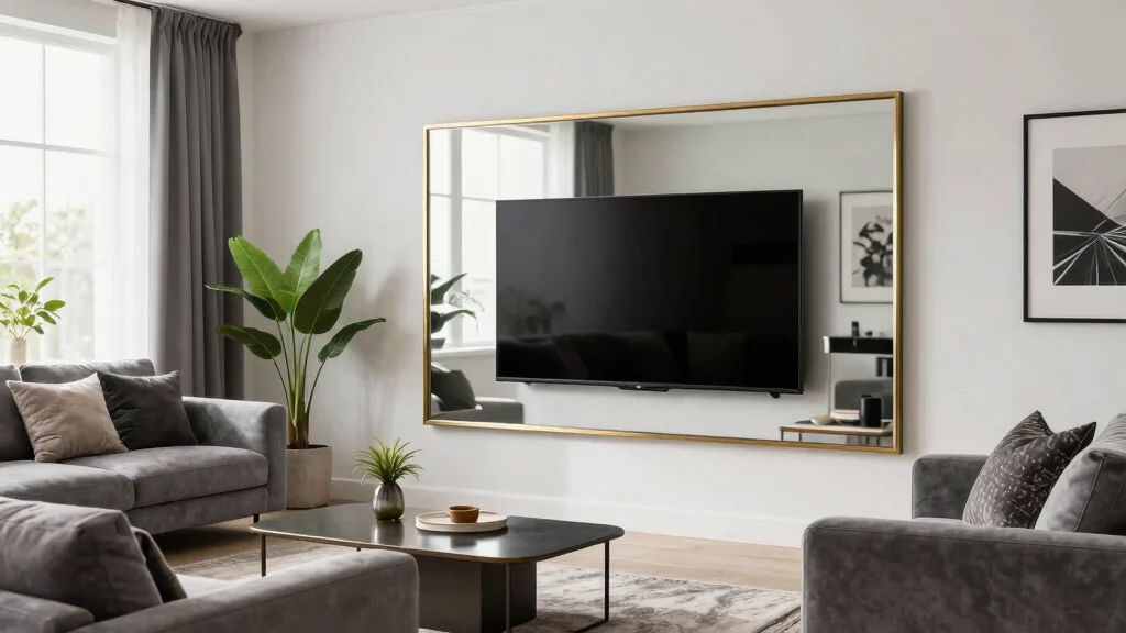 15 Mirrors Next to TV on Wall Ideas That Actually Work