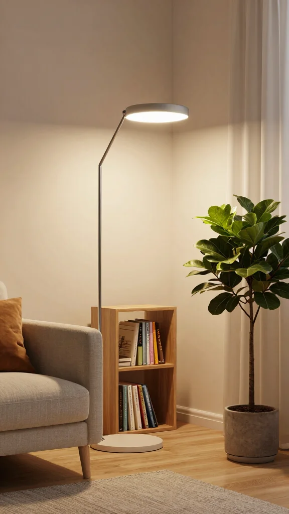 15 Nook Lighting Fixtures Ideas for Cozy Corners - 2. Floor Lamps with Adjustable Arms 1