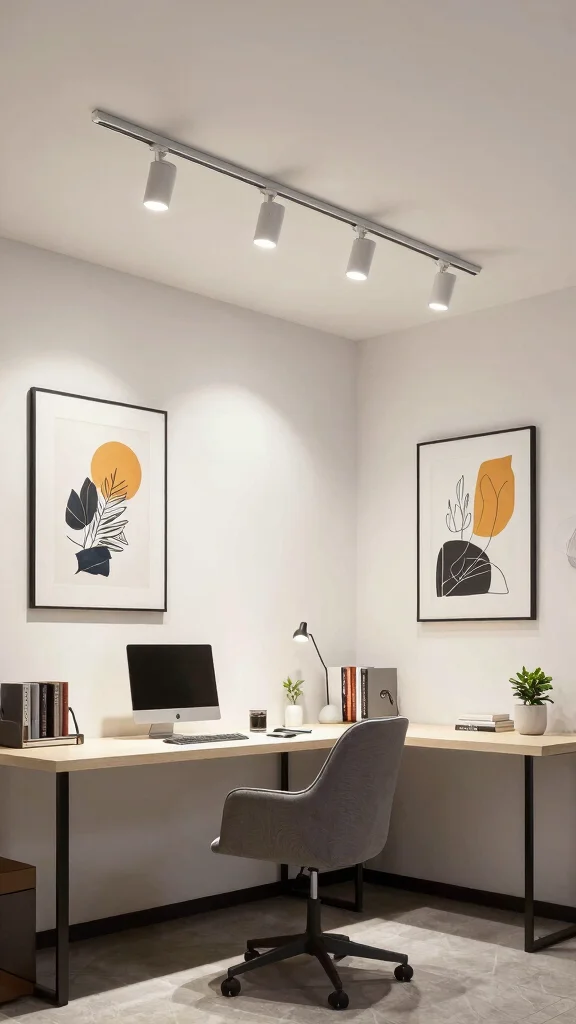 16 Basement Lighting Fixtures Ideas to Brighten Dark Spaces - 16. Functional Track Lighting 1