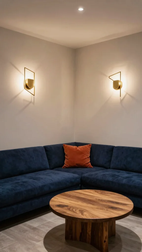 16 Basement Lighting Fixtures Ideas to Brighten Dark Spaces - 3. Artistic Wall Sconces 1