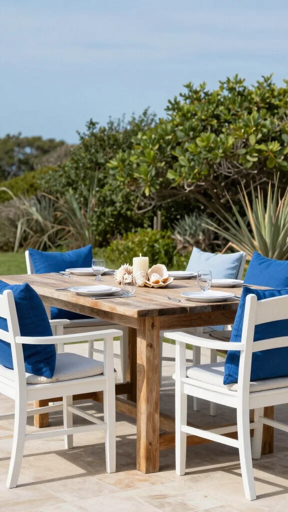 16 Blue and White Throw Pillows Ideas for a Coastal Look - 3. Solid Color Accents 1