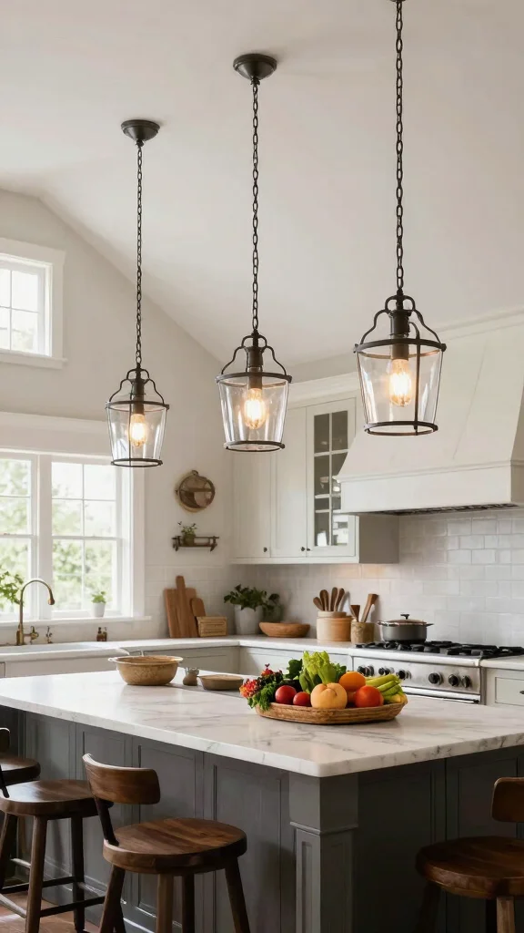 16 Colonial Lighting Fixtures Ideas for Traditional Homes - 5. Hanging Pendant Lights 1