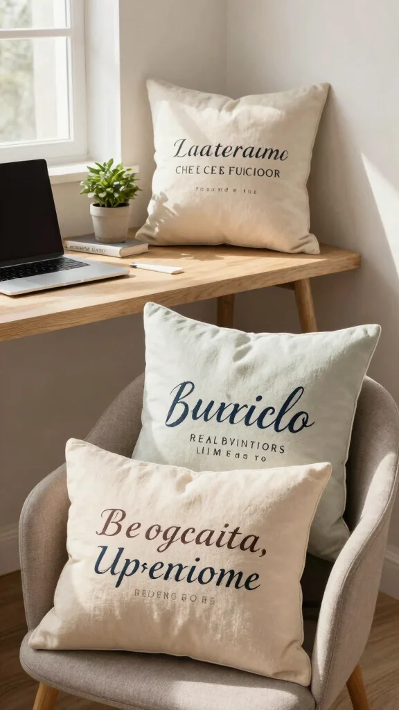 16 Cute Throw Pillows Aesthetic Ideas for a Trendy Home - 11. Inspirational Quotes 1