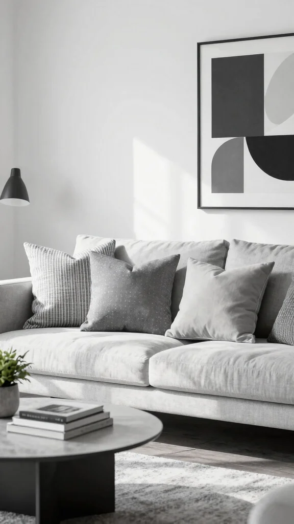 16 Cute Throw Pillows Aesthetic Ideas for a Trendy Home - 3. Minimalist Monochrome 1