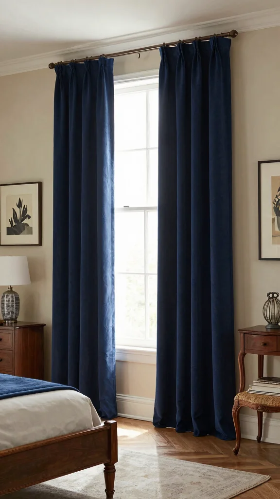 16 Dark Academia Curtains Bedroom Ideas for Moody Interiors - 16. Custom-Made Draperies 1