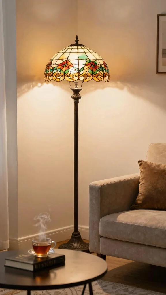 16 Dark Academia Lighting Fixtures Ideas for Moody Interiors - 8. Vintage Floor Lamps 1