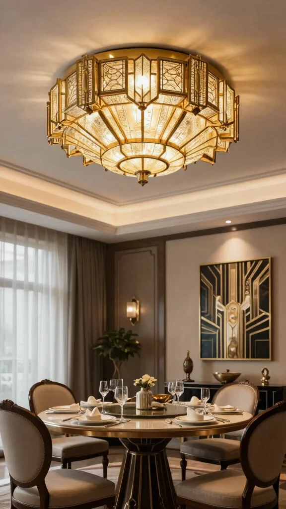 16 MCM Lighting Fixtures Ideas for Retro-Inspired Homes - 13. Art Deco Inspired Fixtures 1