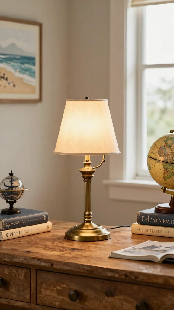 17 Coastal Lighting Fixtures Beach Houses Ideas for Breezy Style - 14. Vintage Nautical Lamps 1