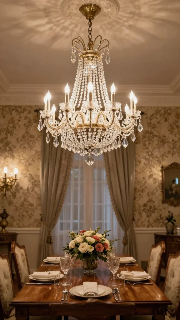 17 Dining Lighting Fixtures Ideas for Elegant Gatherings - 1. Crystal Chandeliers: The Epitome of Elegance 1