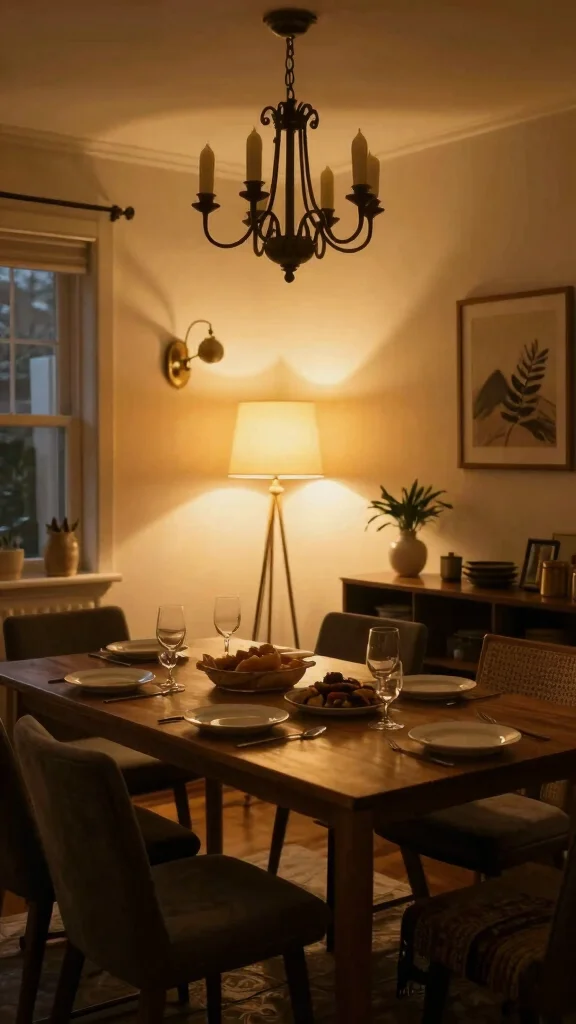 17 Dining Lighting Fixtures Ideas for Elegant Gatherings - 16. Ambient Lighting: The Finishing Touch 1