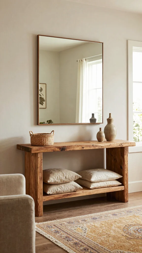 17 Panel Mirrors on Wall Ideas for Elegant Spaces - 10. Layered Textures 1