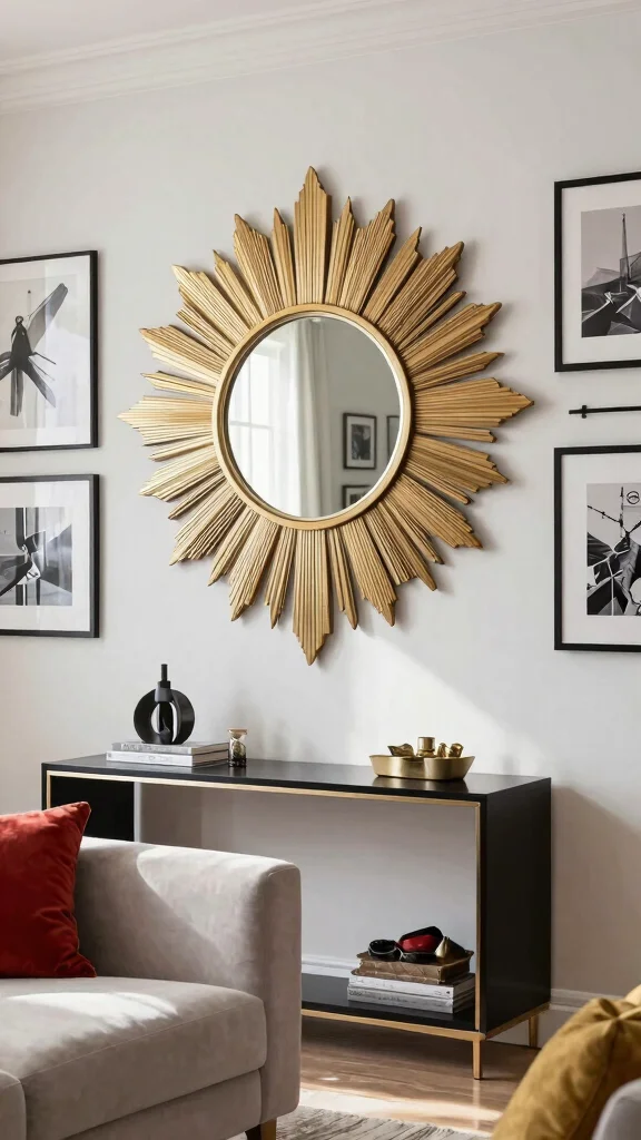 17 Panel Mirrors on Wall Ideas for Elegant Spaces - 11. Mirrors as Artwork 1