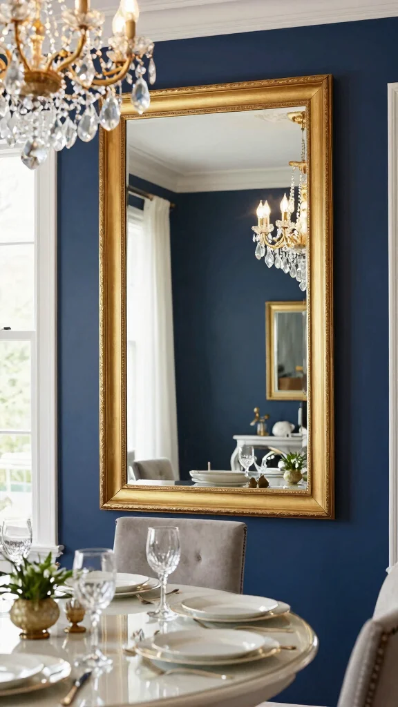 17 Panel Mirrors on Wall Ideas for Elegant Spaces - 5. Opulent Gold Accents 1