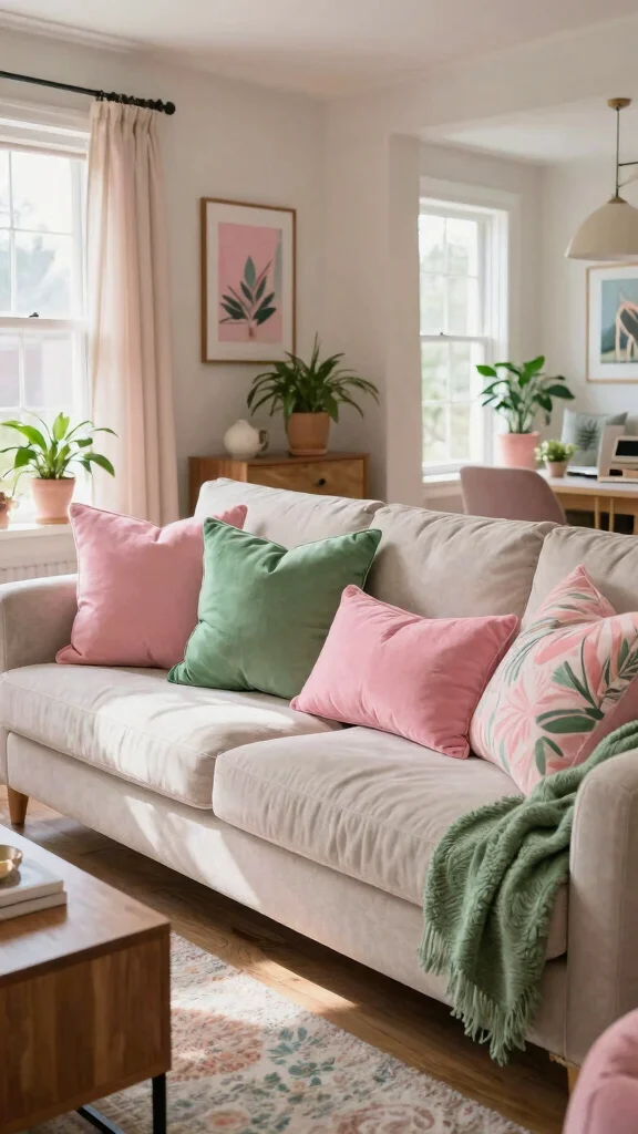 17 Pink and Green Throw Pillows Ideas for a Fresh Pop of Color - Conclusion 1