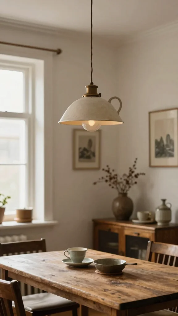 17 Shabby Chic Lighting Fixtures Ideas for Soft Romantic Spaces - 15. Repurposed Vintage Fixtures 1