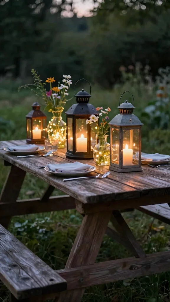 17 Shabby Chic Lighting Fixtures Ideas for Soft Romantic Spaces - 2. Rustic Lanterns 1