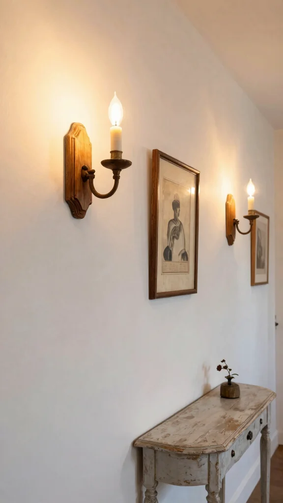 17 Shabby Chic Lighting Fixtures Ideas for Soft Romantic Spaces - 5. Distressed Wall Sconces 1