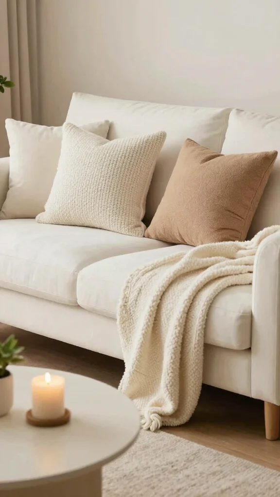 17 Throw Pillows for White Couch Ideas That Feel Fresh - 13. Cozy Knit Pillows 1