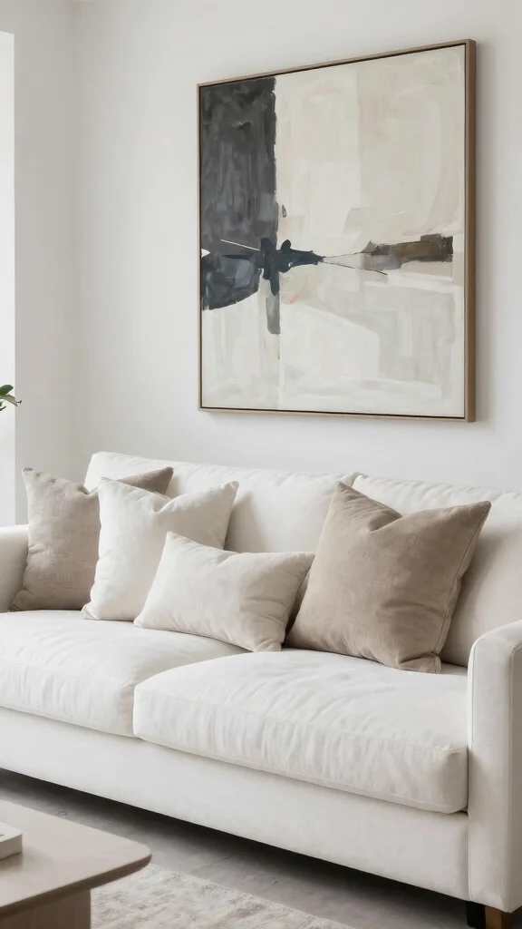 17 Throw Pillows for White Couch Ideas That Feel Fresh - 15. Minimalist Canvas Pillows 1