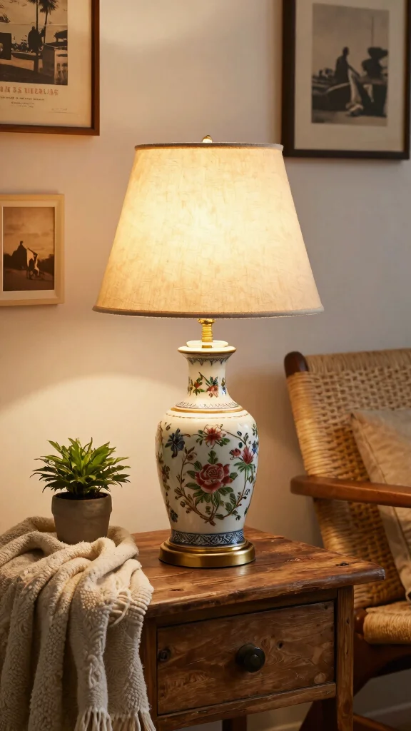 17 Vintage Lighting Fixtures Ideas for Character and Charm - 1. Antique Table Lamps: Timeless Elegance 1