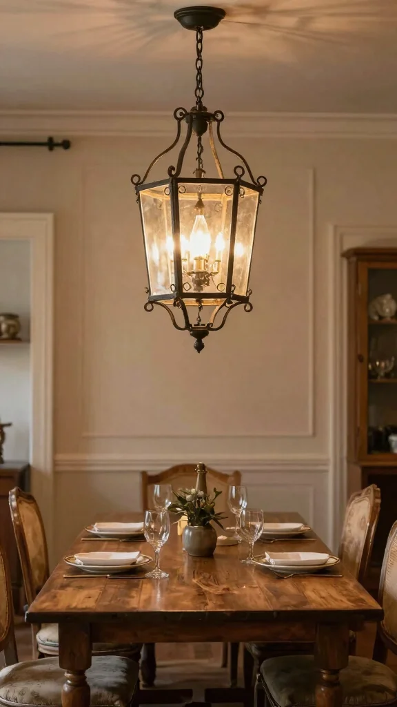 17 Vintage Lighting Fixtures Ideas for Character and Charm - 15. Lantern Chandeliers: Fusion of Styles 1