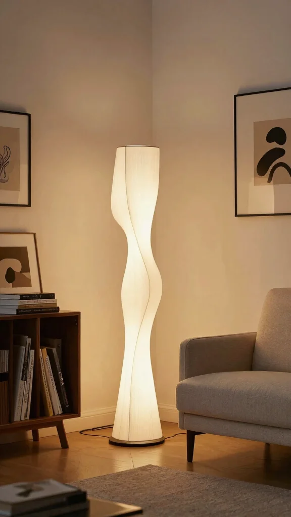 17 Vintage Lighting Fixtures Ideas for Character and Charm - 16. Unique Floor Lamps: The Art of Lighting 1