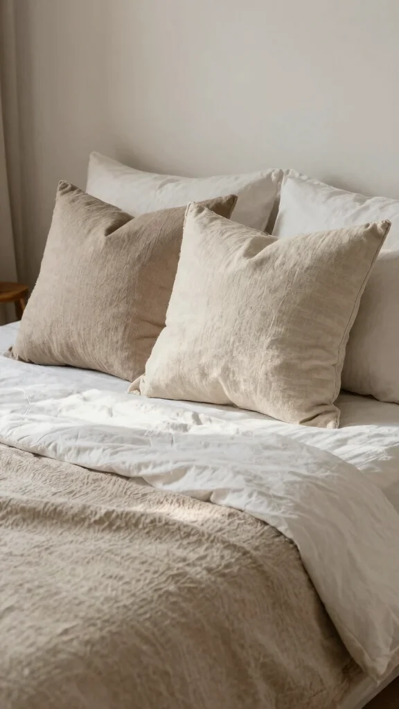 18 Bed with Throw Pillows Ideas for a Cozy Layered Look - 11. Eco-Friendly Choices 1