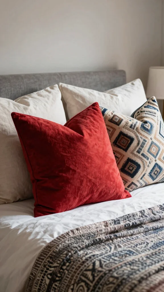 18 Bed with Throw Pillows Ideas for a Cozy Layered Look - 15. Create a Focal Point 1