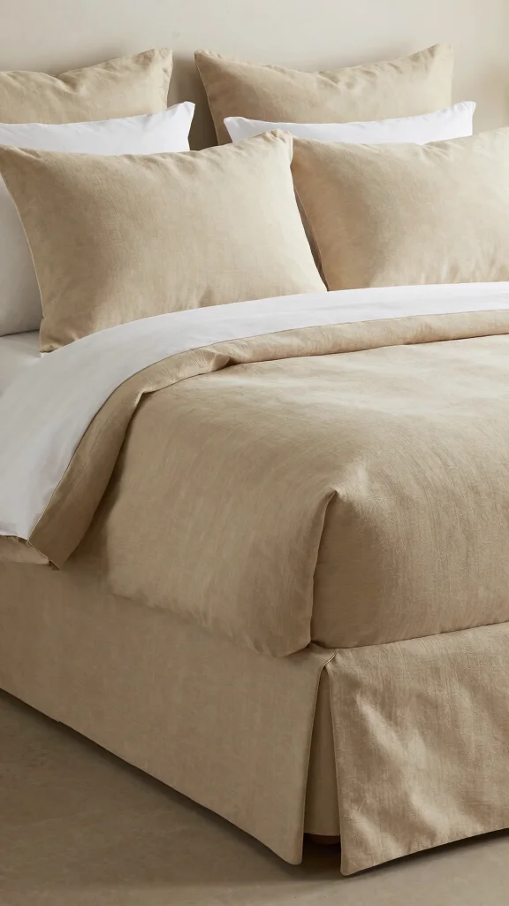 18 Bed with Throw Pillows Ideas for a Cozy Layered Look - 16. Layering with Bed Skirts 1