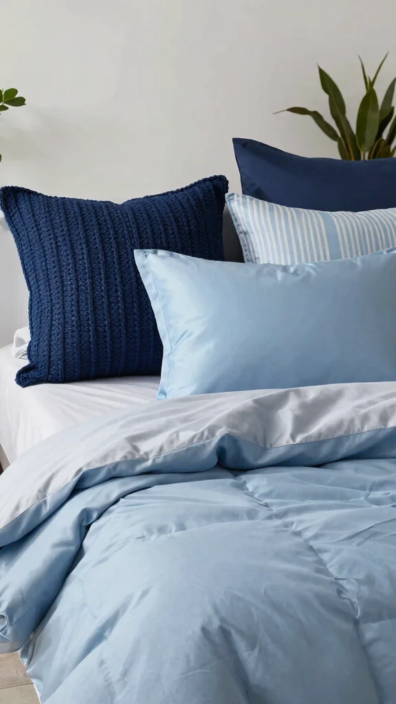 18 Bed with Throw Pillows Ideas for a Cozy Layered Look - 2. Monochromatic Magic 1