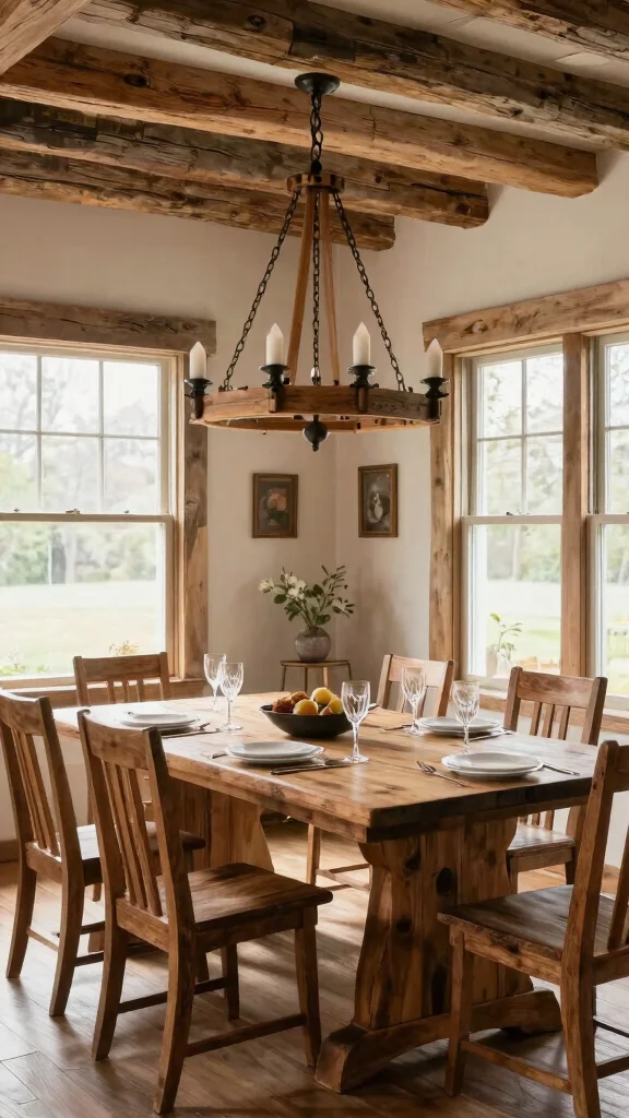 18 Farmhouse Lighting Fixtures Ideas for Rustic Charm - 10. Reclaimed Wood Fixtures 1