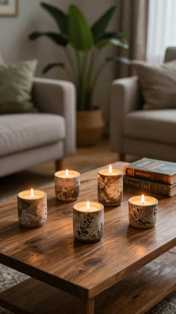 18 Farmhouse Lighting Fixtures Ideas for Rustic Charm - 12. Rustic Candle Holders as Lighting 1