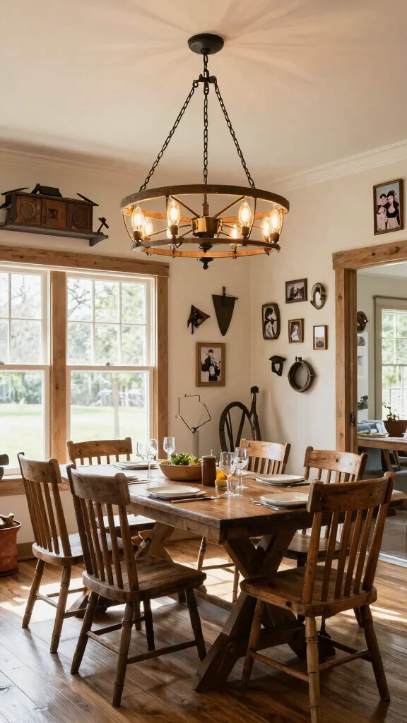 18 Farmhouse Lighting Fixtures Ideas for Rustic Charm - 2. Rustic Wagon Wheel Chandeliers 1