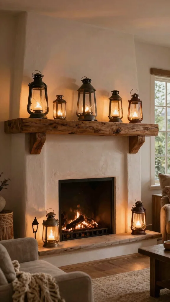 18 Farmhouse Lighting Fixtures Ideas for Rustic Charm - 4. Antique Lanterns for a Nostalgic Touch 1