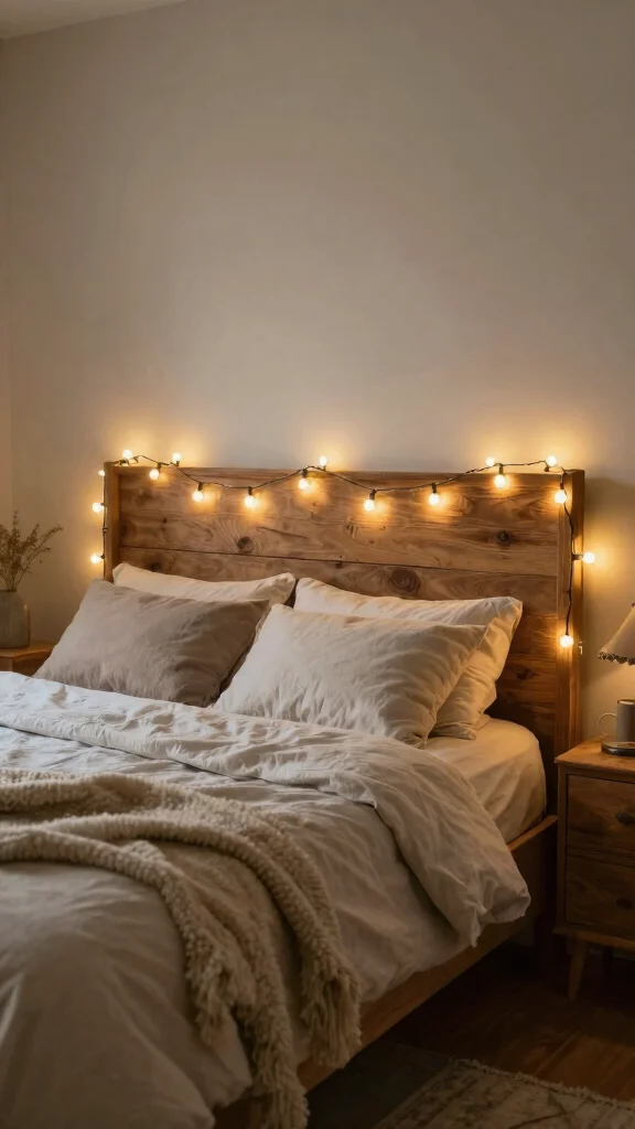 18 Farmhouse Lighting Fixtures Ideas for Rustic Charm - 6. Charming Fairy Light Fixtures 1