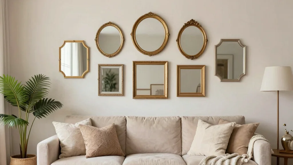 18 Gallery Wall with Mirrors Ideas for a Trendy Display