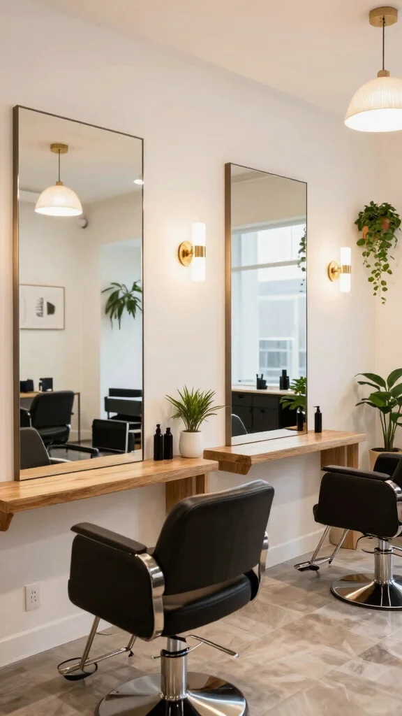 18 Horizontal Mirrors on Wall Ideas for a Wider Look - 17. Horizontal Mirrors in Commercial Spaces 1