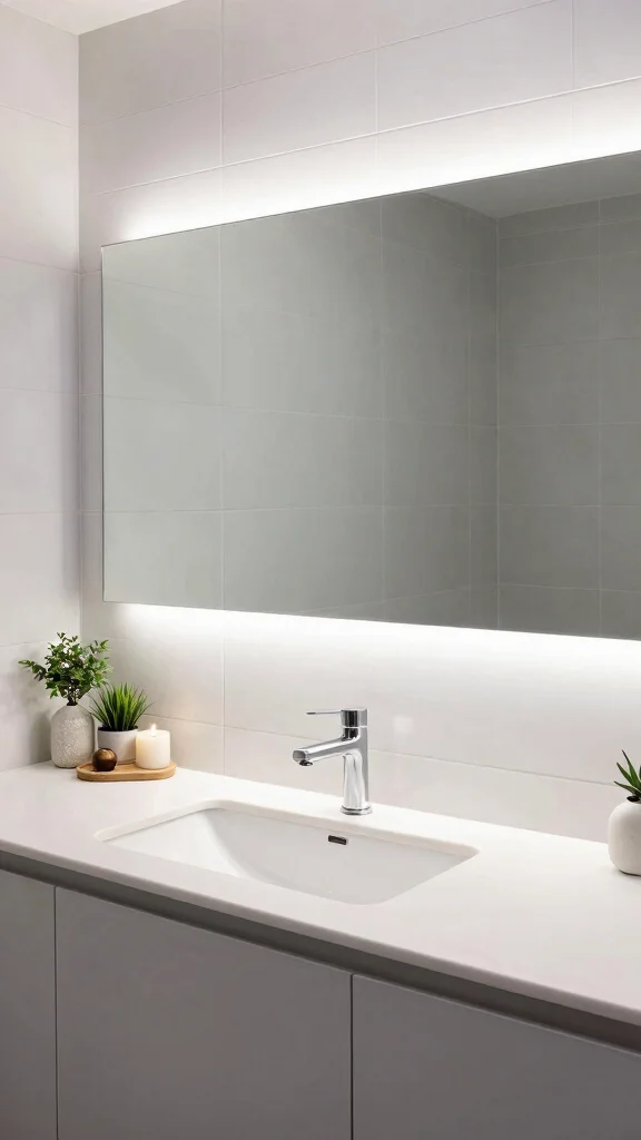18 Horizontal Mirrors on Wall Ideas for a Wider Look - 6. Bathroom Space Enhancer 1