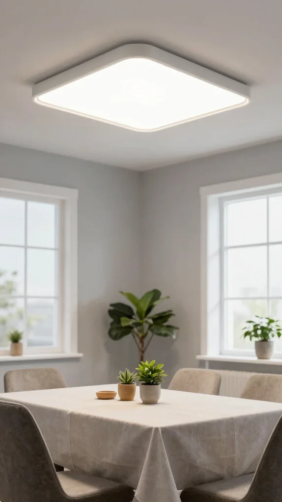 18 Lighting Fixtures Dining Room Ideas That Make a Statement - 3. Eco-Friendly LED Fixtures 1
