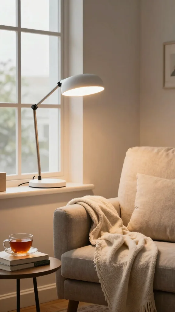 18 Lighting Fixtures Living Room Ideas Designers Swear By - 11. Eco-Friendly Task Lighting 1