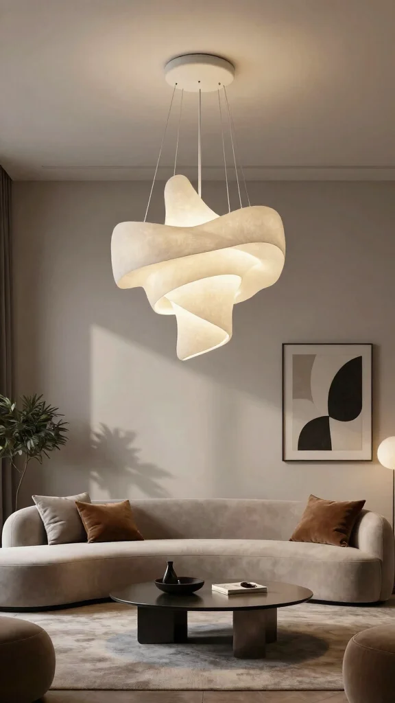 18 Lighting Fixtures Living Room Ideas Designers Swear By - 15. Sculptural Lighting Designs 1