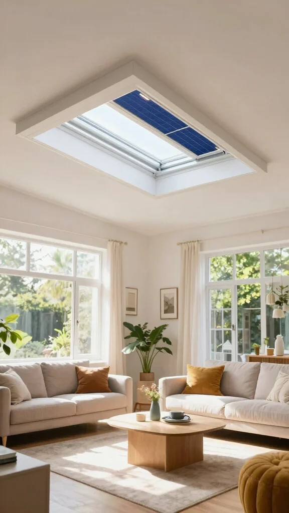 18 Lighting Fixtures Living Room Ideas Designers Swear By - 18. Innovative Solar Tube Lighting 1