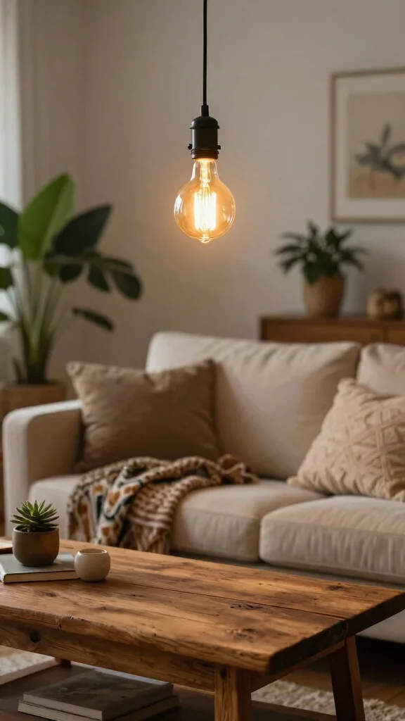 18 Lighting Fixtures Living Room Ideas Designers Swear By - 5. Vintage-Inspired Edison Bulbs 1