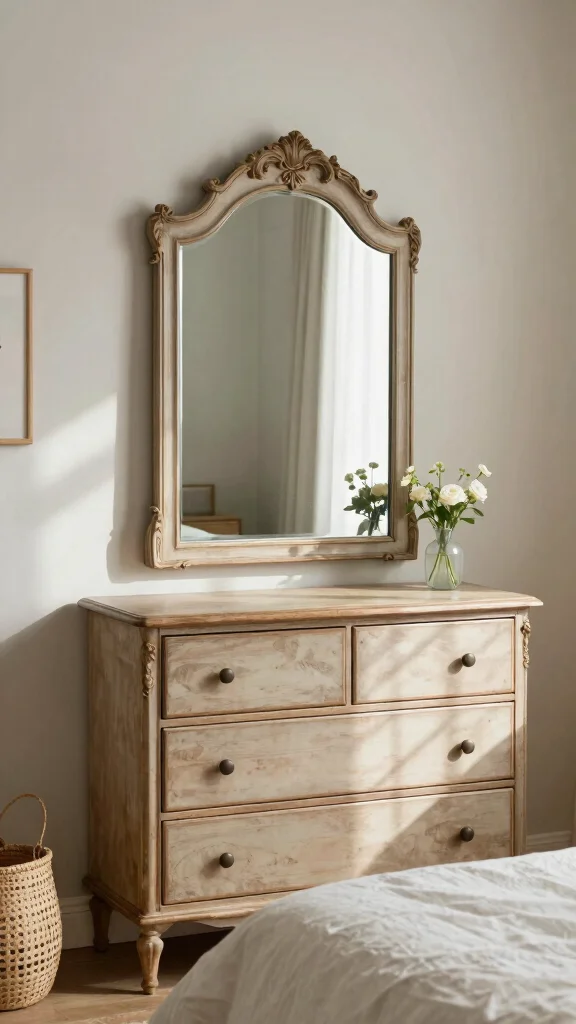 18 Mirrors in Bedroom Wall Ideas for a Chic Upgrade - 13. Vintage Trumeau Mirrors 1
