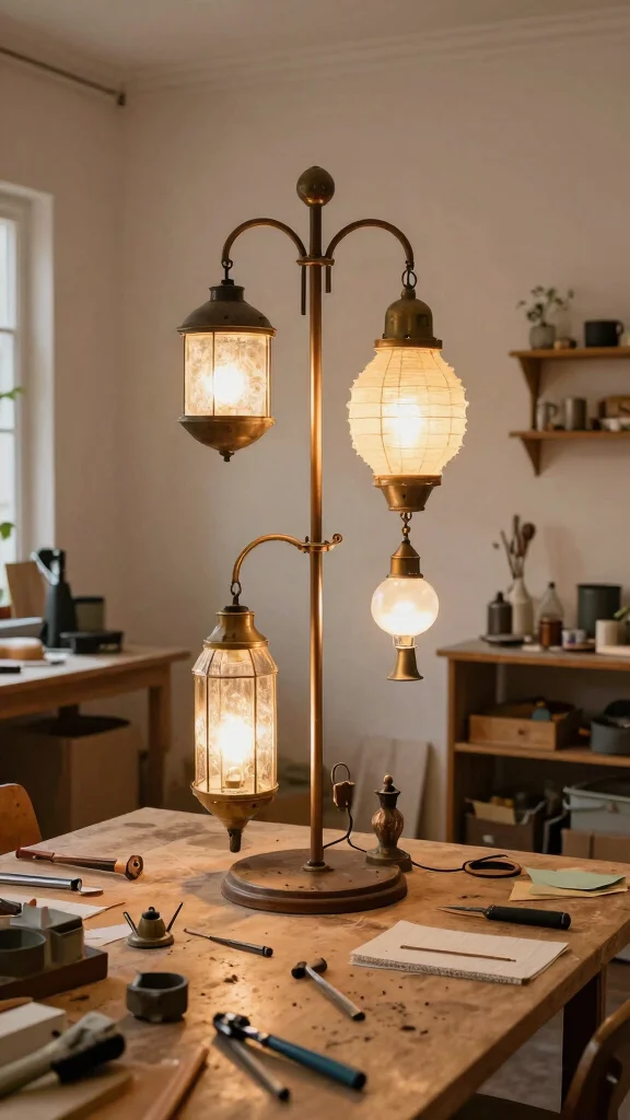 18 Organic Modern Lighting Fixtures Ideas for a Natural Look - 16. Upcycled Lighting Designs 1
