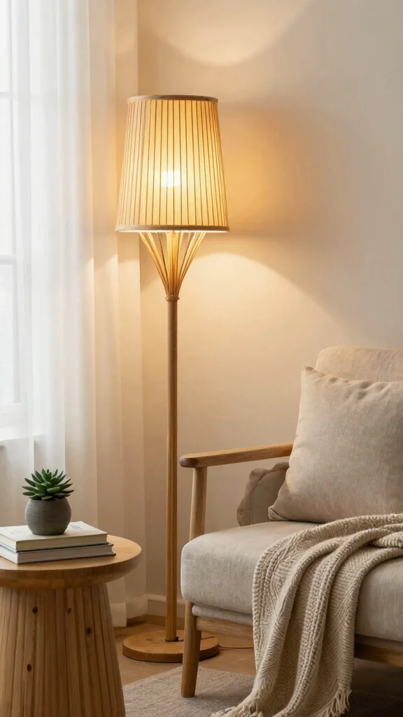 18 Organic Modern Lighting Fixtures Ideas for a Natural Look - 3. Bamboo Floor Lamps 1