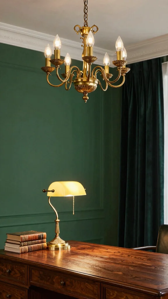19 European Lighting Fixtures Ideas for Sophisticated Interiors - 5. Antique Brass Fixtures 1