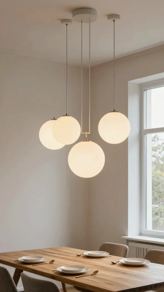 19 Midcentury Modern Lighting Fixtures Ideas for Iconic Style - 1. Globe Pendant Lights 1
