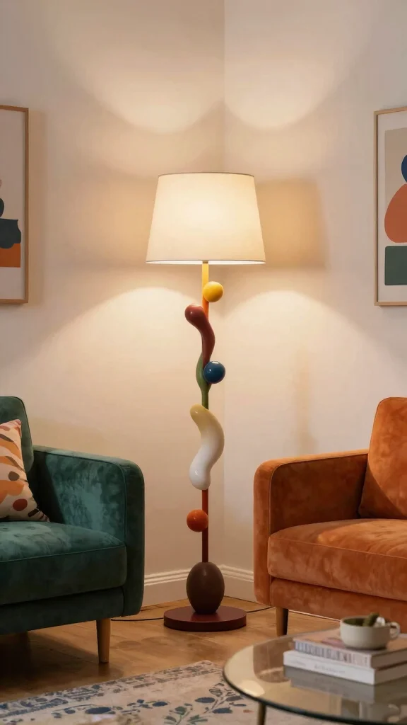 19 Midcentury Modern Lighting Fixtures Ideas for Iconic Style - 17. Creative Floor Lamps 1