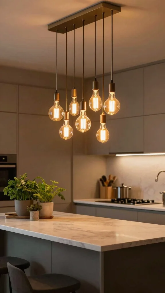 19 Midcentury Modern Lighting Fixtures Ideas for Iconic Style - 9. Vintage Filament Bulbs 1